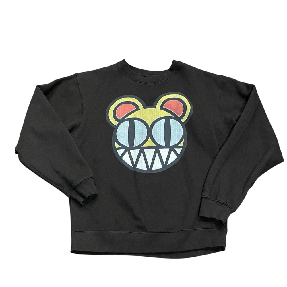 Vintage Band Tee Radiohead Modified Bear Black Band Sweatshirt